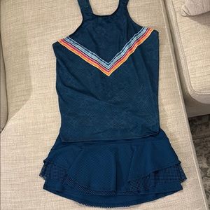 Lucky in Love tennis skirt and top